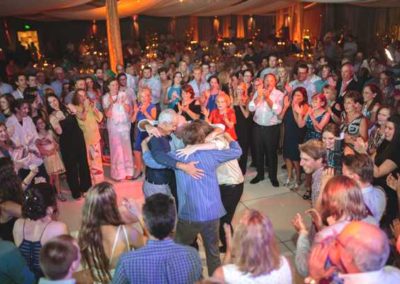 Dancing the hora.